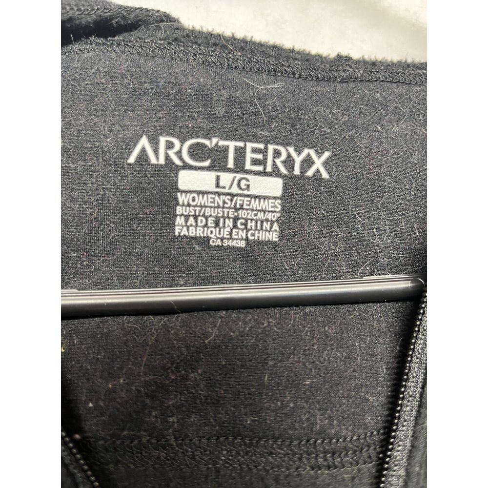 ARC'TERYX Womens hooded black vest size Large - Picture 3 of 6